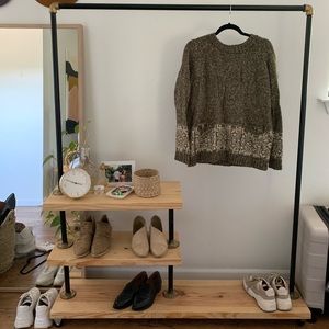 Brown knit sweater